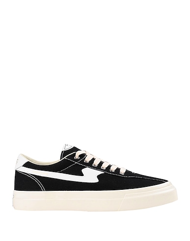 S.W.C STEPNEY WORKERS CLUB Activewear DELLOW S-STRIKE CANVAS
 Black Soft Leather, Textile fibers