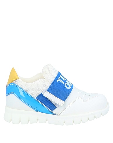 WALKEY Sneakers White Soft Leather, Textile fibers