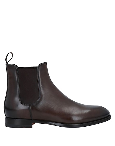 SANTONI Stiefelette Dunkelbraun Leder