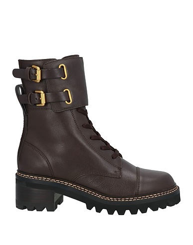 SEE BY CHLOÉ Ankle boot MALLORY ANKLE BOOT
 Dark brown Calfskin
