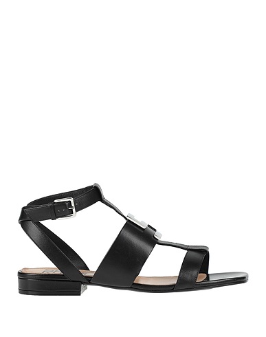 SERGIO ROSSI Sandals Black Leather