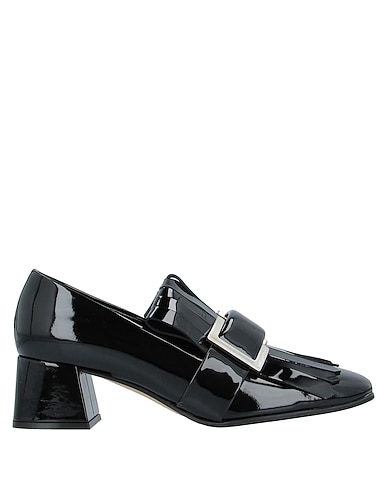 SERGIO ROSSI Loafers Black Soft Leather