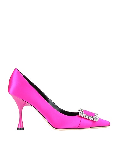 SERGIO ROSSI Court Fuchsia Textile fibres