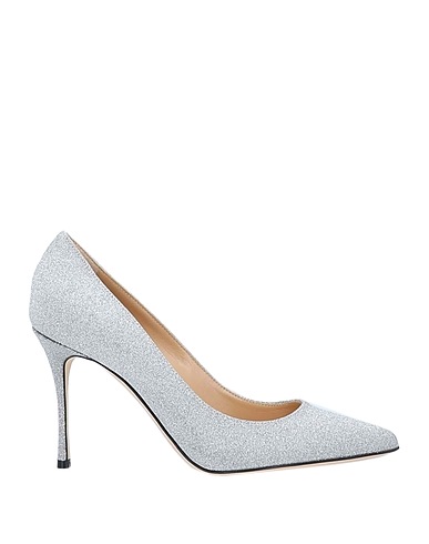SERGIO ROSSI Pump Silver Textile fibers