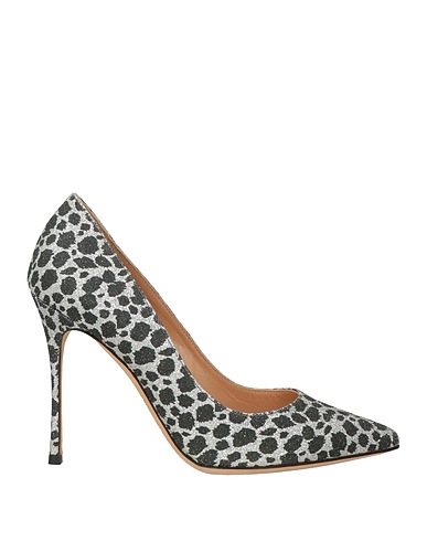 SERGIO ROSSI Pump Silver Textile fibers