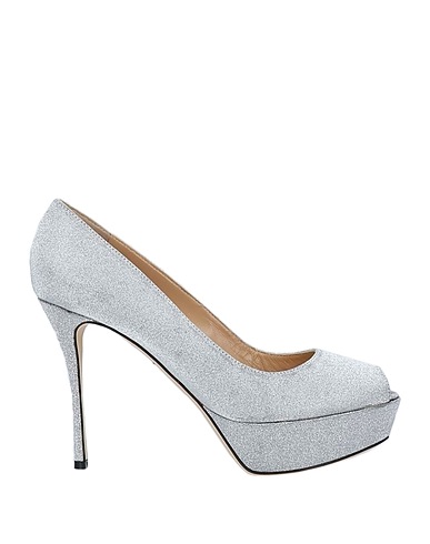 SERGIO ROSSI Pump Silver Soft Leather