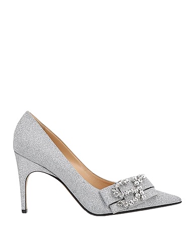 SERGIO ROSSI Court Silver Leather