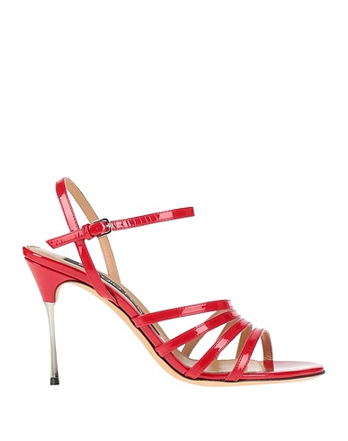 SERGIO ROSSI Sandals Red Leather