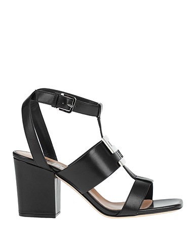 SERGIO ROSSI Sandals Black Soft Leather