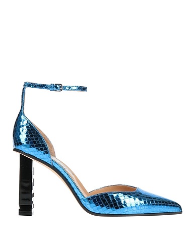 SERGIO ROSSI Pump Blue Leather