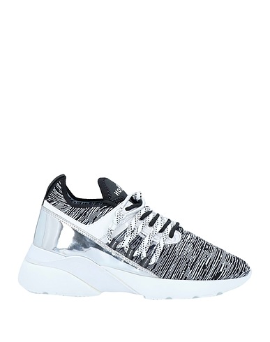 HOGAN Sneakers Black Textile fibres, Soft Leather