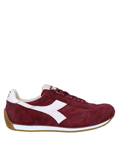 DIADORA HERITAGE Sneakers Burgundy Soft Leather, Synthetic fibers