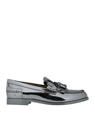 TOD'S Loafers Silver Soft Leather