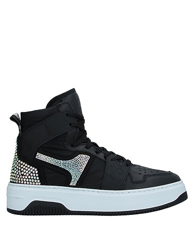 FABI Sneakers Schwarz Leder, Gewebefasern