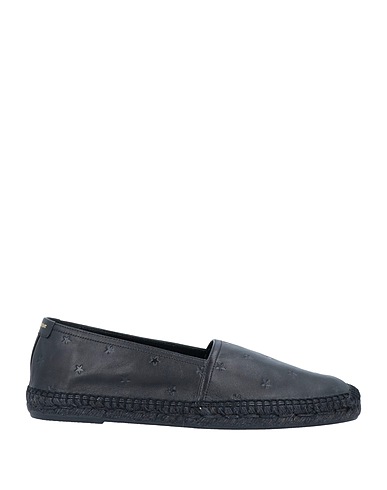SAINT LAURENT 에스파드류 블랙 송아지 가죽