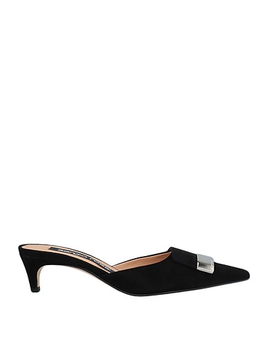 SERGIO ROSSI Mules and clogs Black Soft Leather