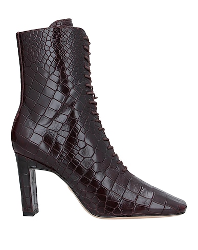 LOLA CRUZ Ankle boot Burgundy Soft Leather