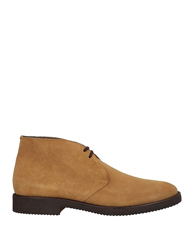 POLLINI Ankle boot Khaki Leather