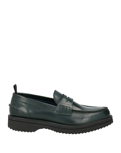 NICOL SADLER Mocassino Verde Pelle