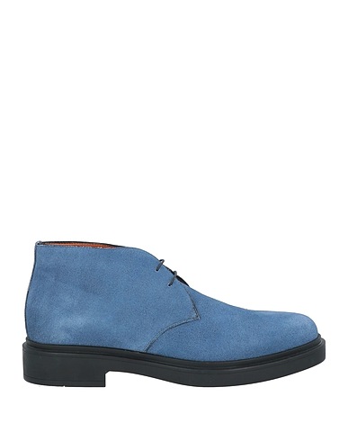 SANTONI Ankle boot Pastel blue Leather