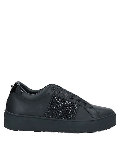 APEPAZZA Sneakers Black Soft Leather, Textile fibers