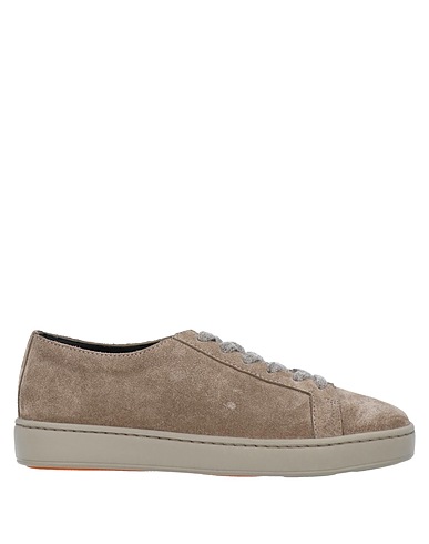 SANTONI Sneakers Khaki Leather