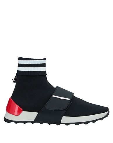 ALBERTO GUARDIANI Sneakers Black Textile fibers
