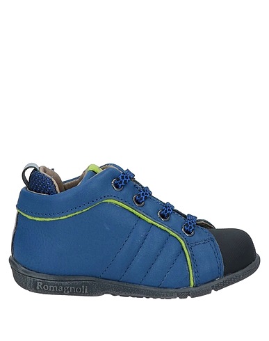 ROMAGNOLI Sneakers Blu Pelle, Fibre tessili