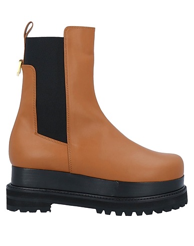 THE VOLON Ankle boot Tan Cow leather