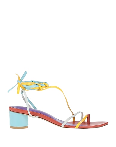 THE VOLON Flip flops Rust Cow leather