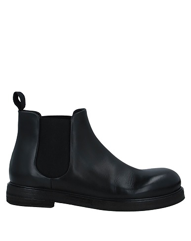 MARSÈLL Ankle boot Black Calfskin, Textile fibres