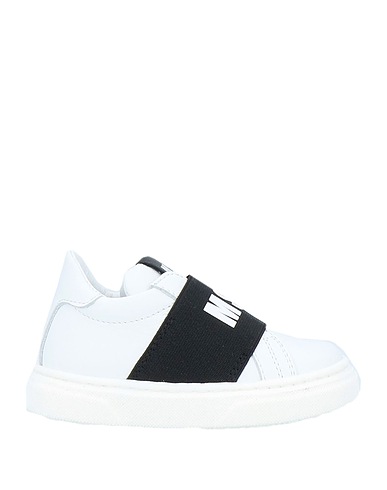 MSGM Sneakers White Soft Leather