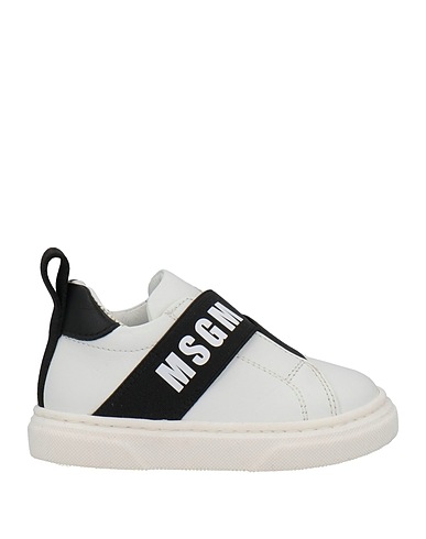 MSGM Sneakers White Soft Leather