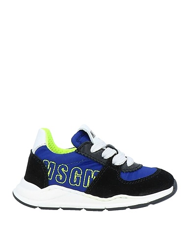 MSGM Sneakers Black Soft Leather, Textile fibers