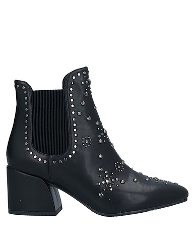 CAFèNOIR Stiefelette Schwarz Andere Fasern