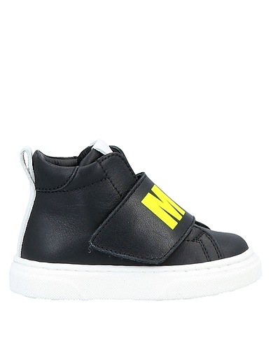 MSGM Sneakers Black Soft Leather