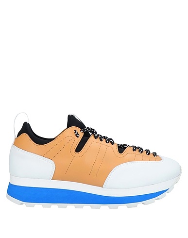 RUCOLINE Sneakers White Leather, Textile fibres