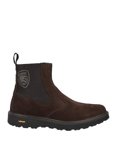 BLAUER. Ankle boot Dark brown Leather