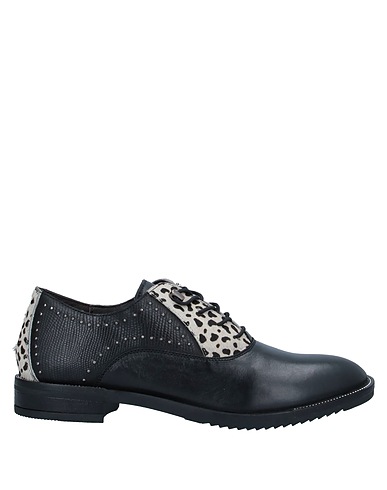 CAFèNOIR Laced shoes Black Leather