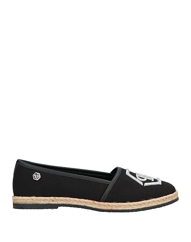 PHILIPP PLEIN Espadrilles Schwarz Gewebefasern, Andere Fasern