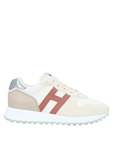 HOGAN Sneakers Beige Pelle, Fibre tessili