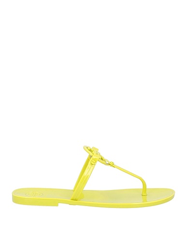 TORY BURCH Flip flops Lime green Rubber