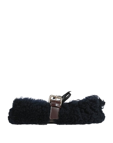 MARNI Ballet flats Black Shearling, Leather