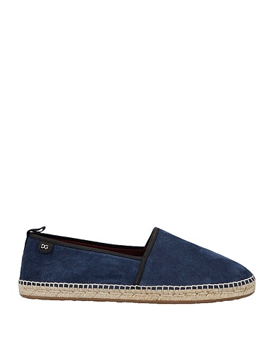 DOLCE&GABBANA Espadrilles Midnight blue 40% Leather, 30% Viscose, 30% Cotton