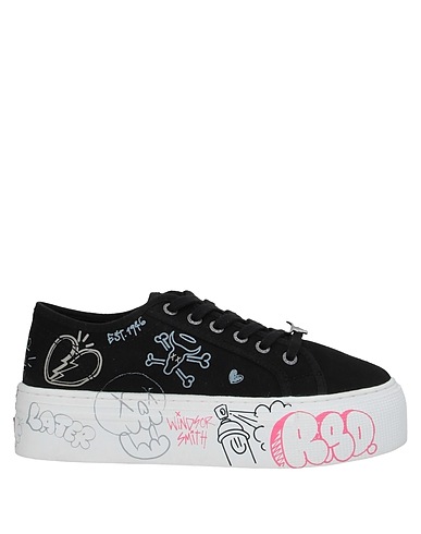 WINDSOR SMITH Sneakers Black Textile fibres