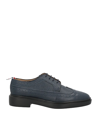 THOM BROWNE Laced shoes Navy Soft Leather