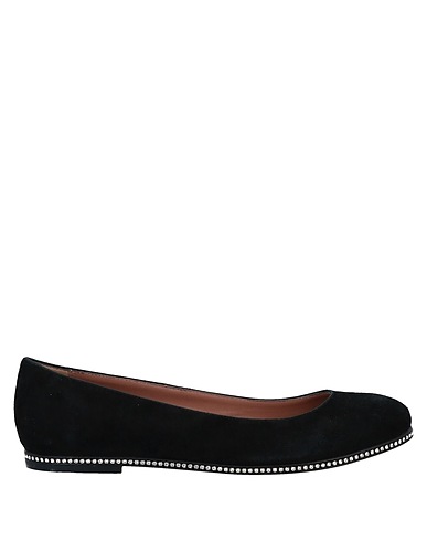 RED(V) Ballerinas Schwarz Leder