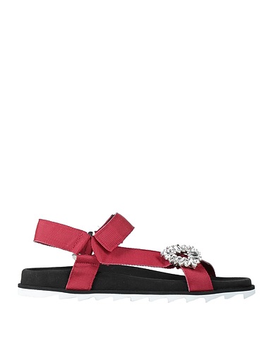 ROGER VIVIER Πέδιλο Κεραμιδί Ίνες υφασμάτων