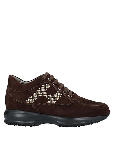 HOGAN Sneakers Dunkelbraun Leder