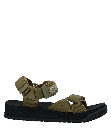 SHAKA Sandals Military green Textile fibers